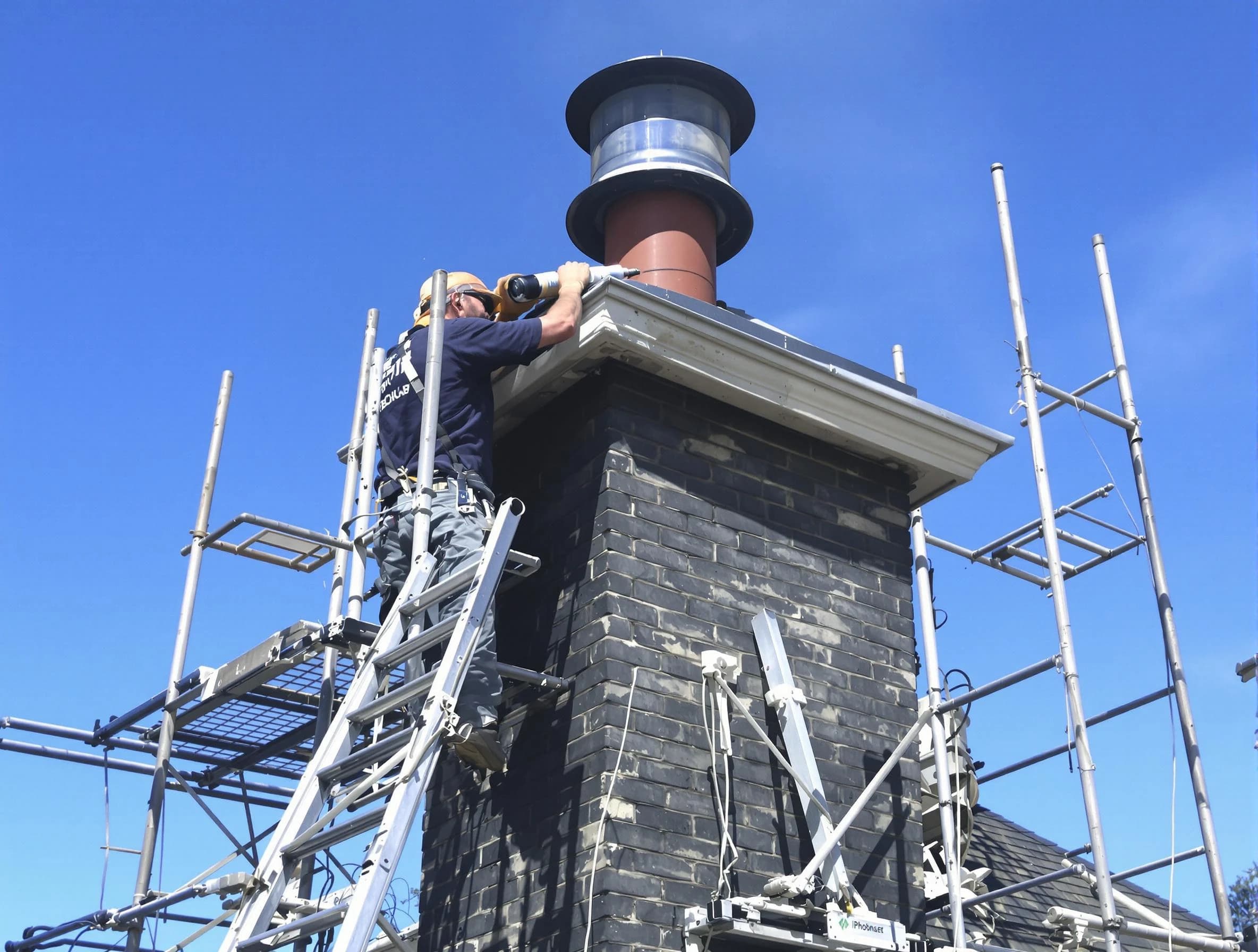 Sturdy chimney crown finished by Woburn Chimney Sweep in Woburn, MA
