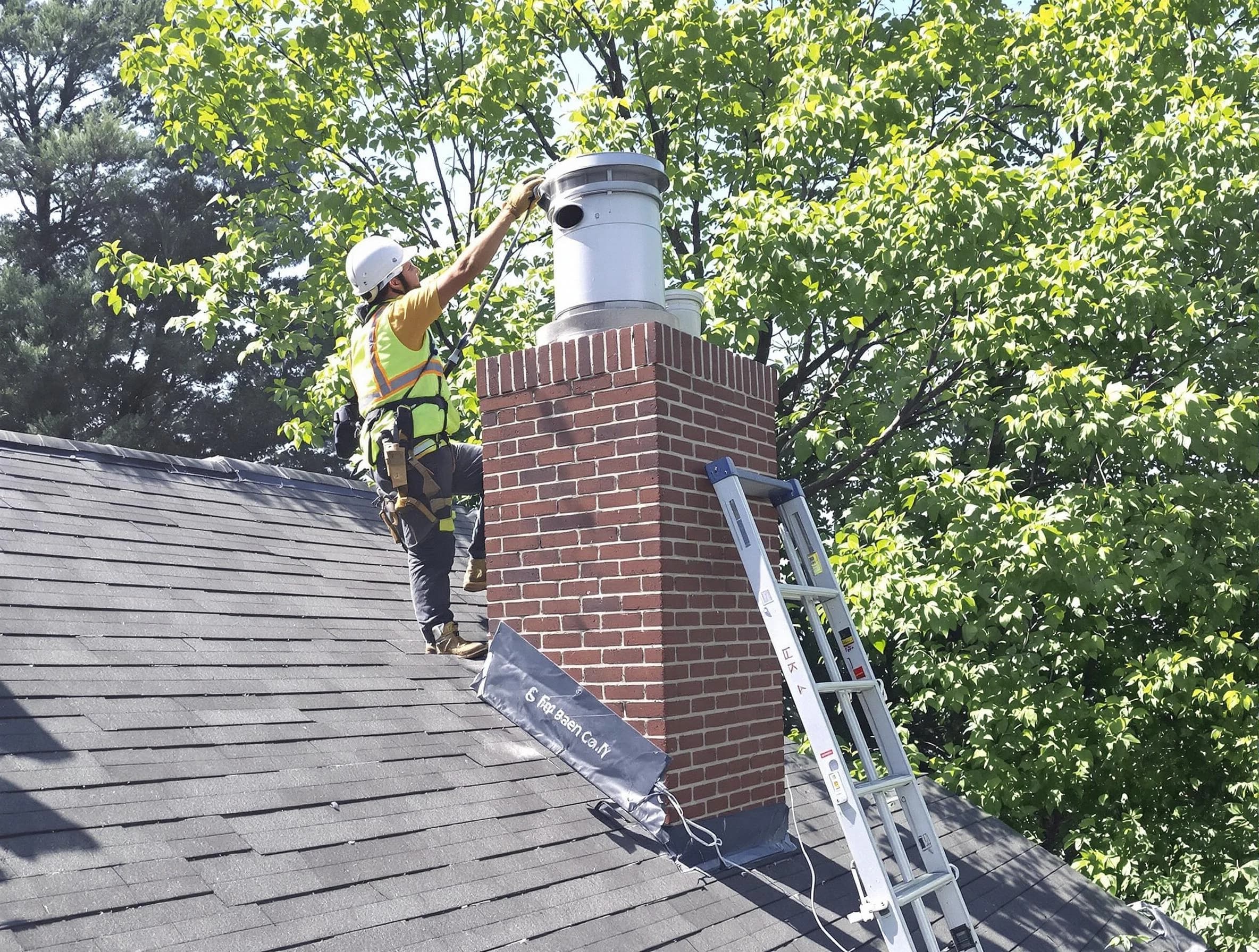 Chimney liner inspection by Woburn Chimney Sweep in Woburn, MA