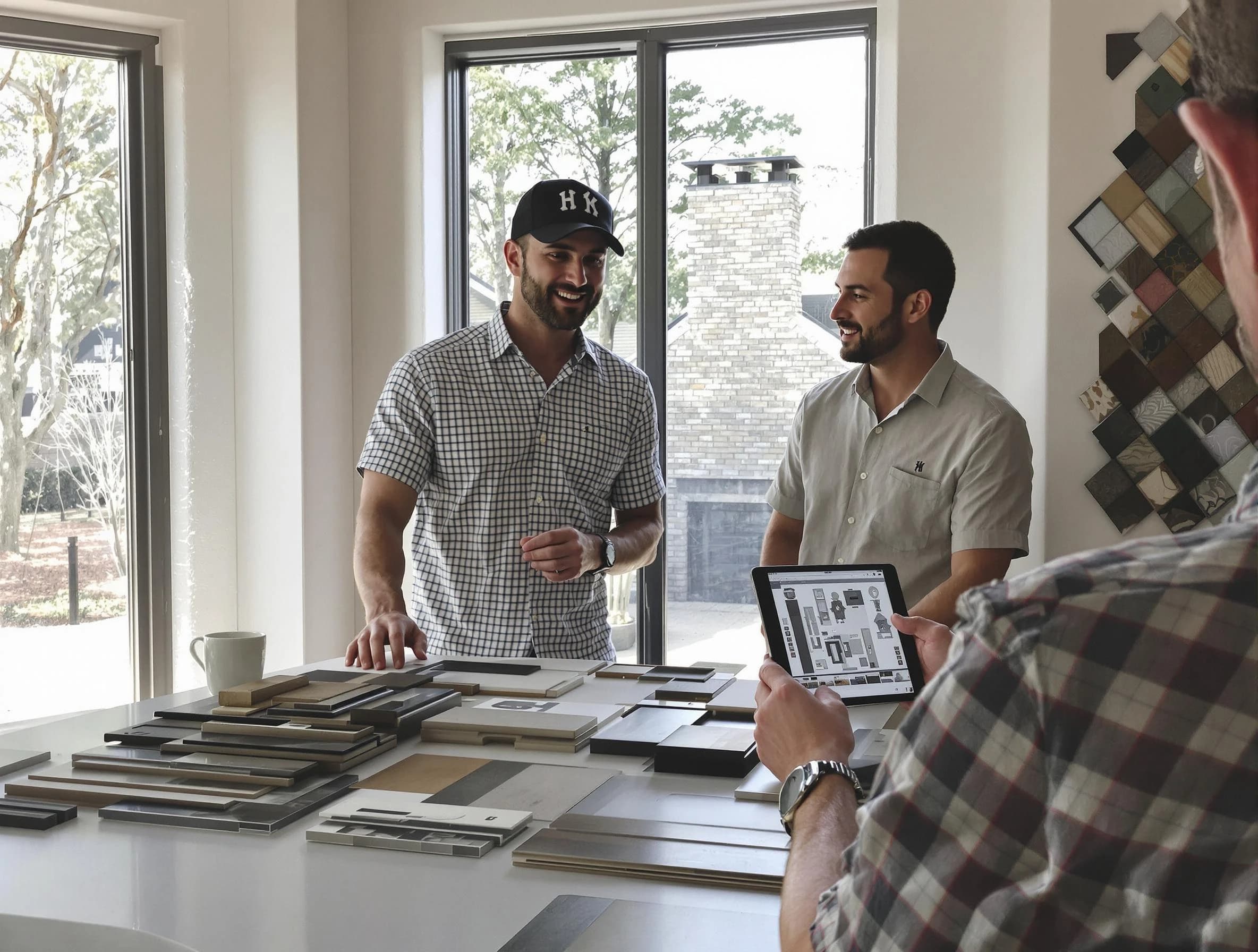 Woburn Chimney Sweep remodeling a chimney and fireplace in Woburn, MA