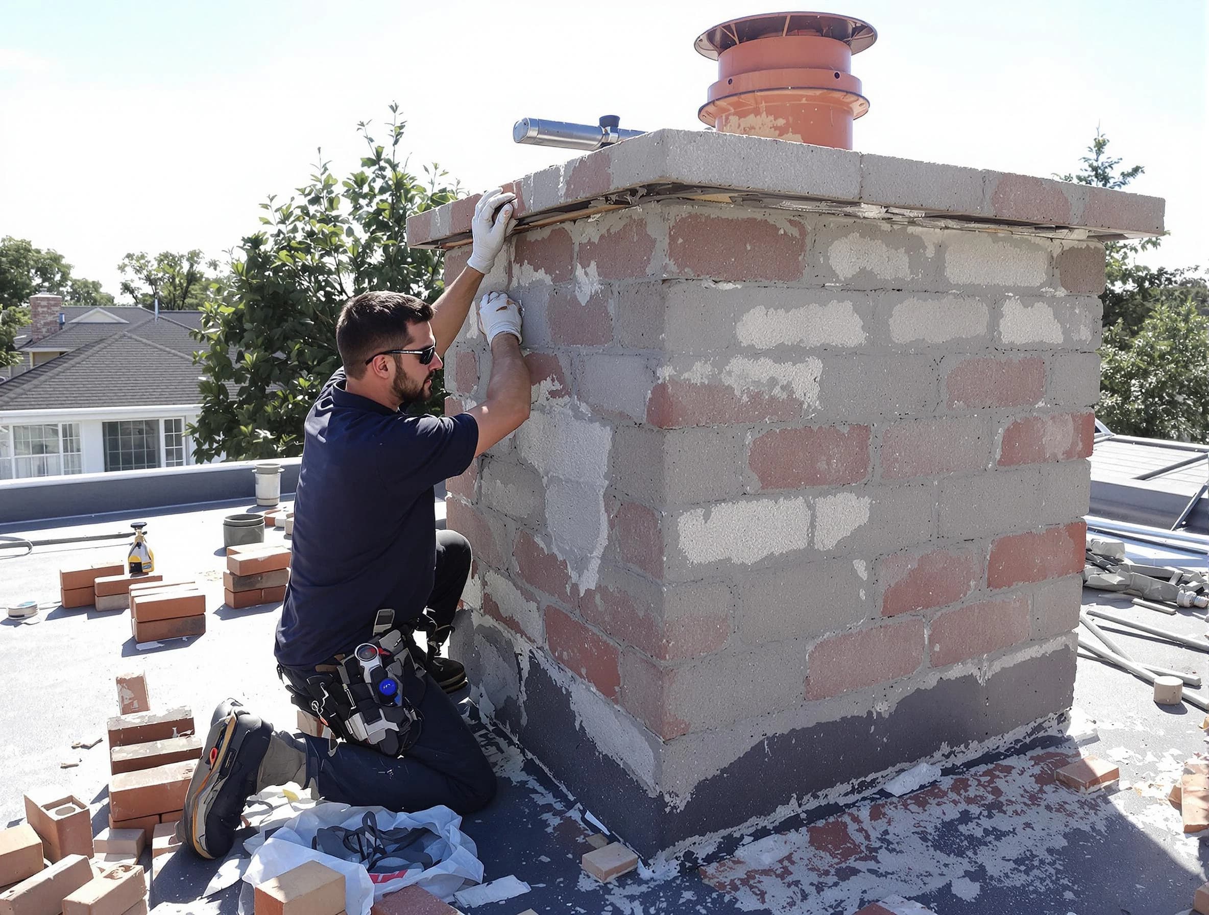 Advanced chimney repair process by Woburn Chimney Sweep in Woburn, MA