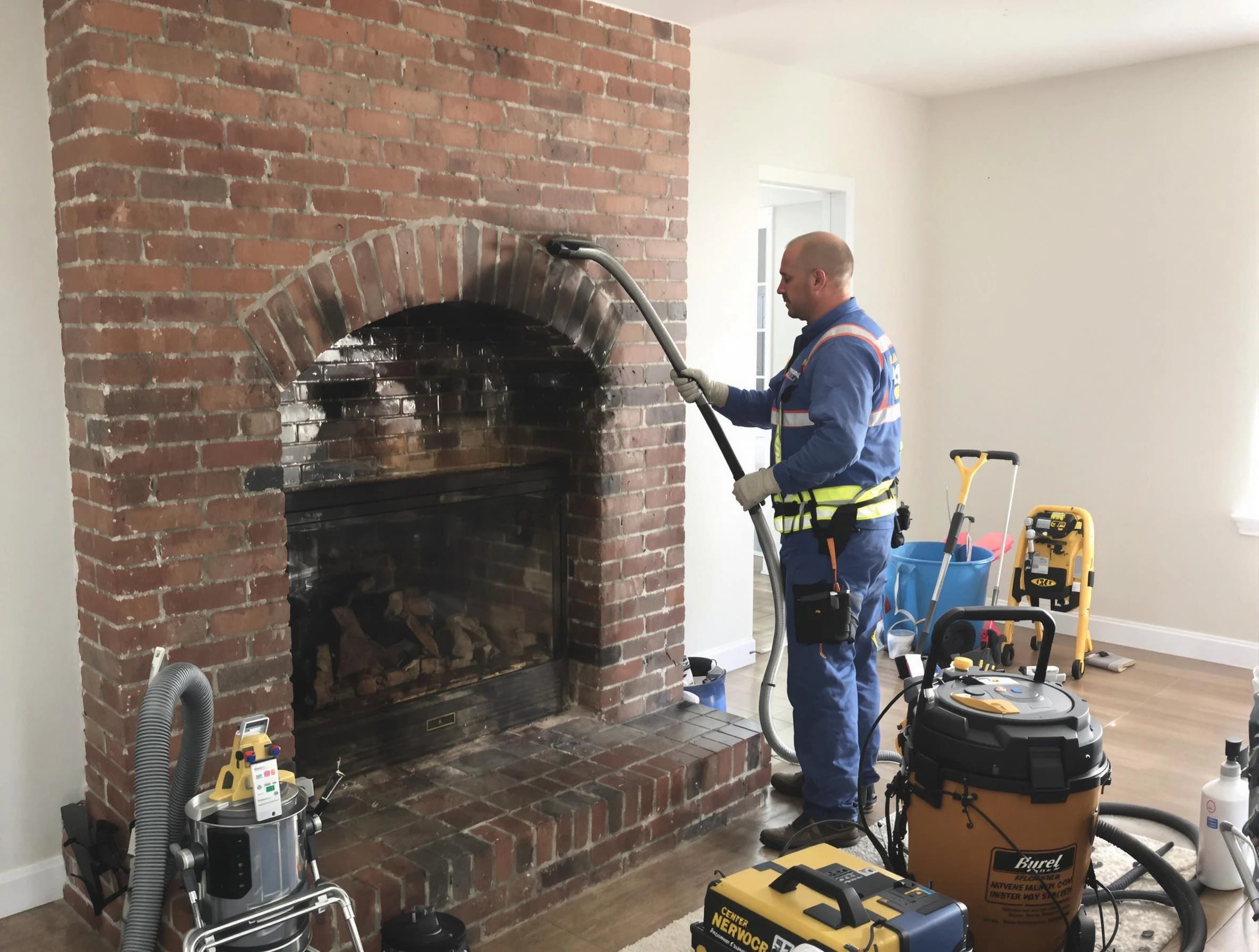 Woburn Chimney Sweep expert performing detailed chimney sweep in Woburn, MA