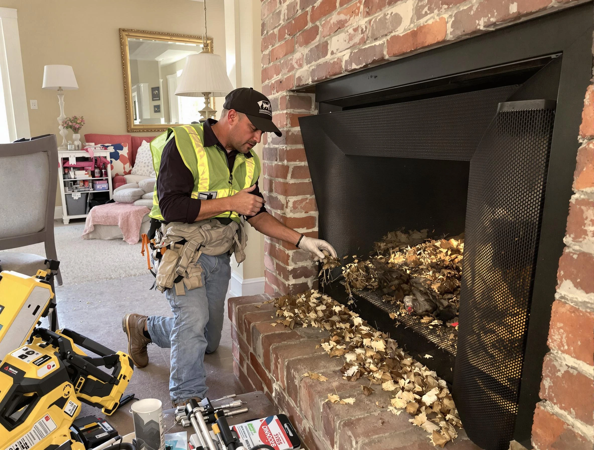 Safe screening installation by Woburn Chimney Sweep in Woburn, MA