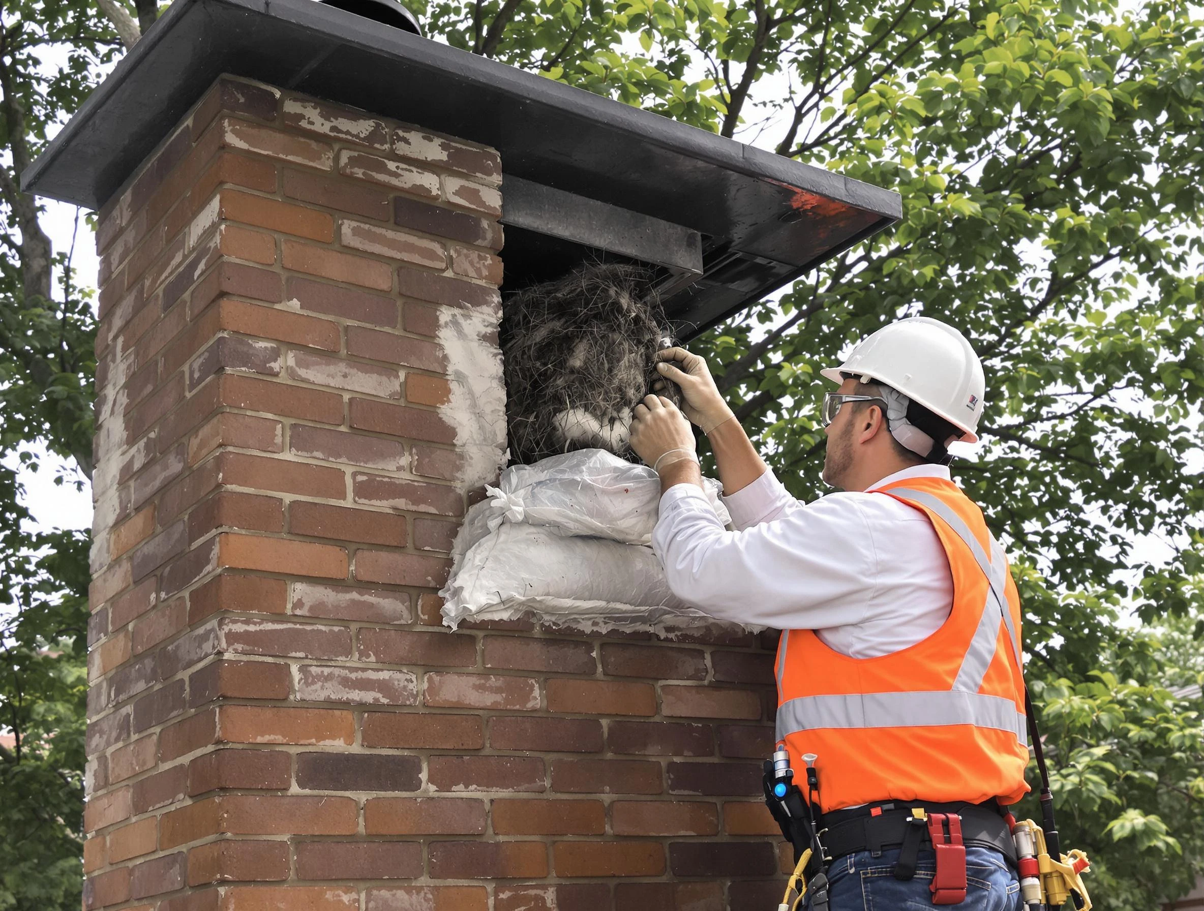 Humane removal of debris and animals by Woburn Chimney Sweep in Woburn, MA