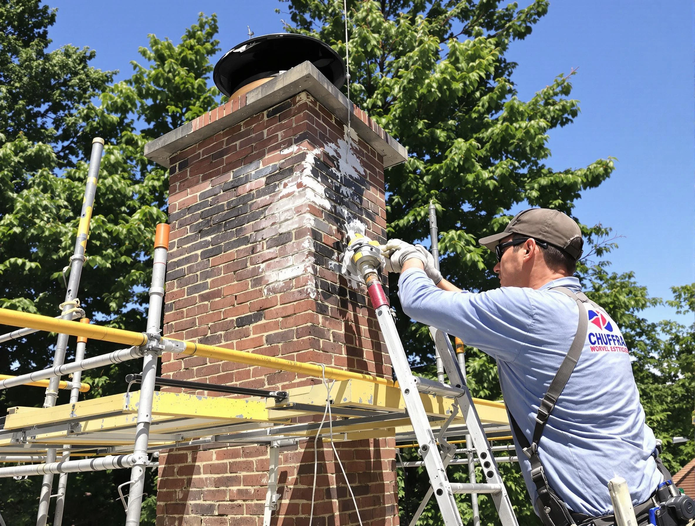 Structural chimney repair by Woburn Chimney Sweep in Woburn, MA