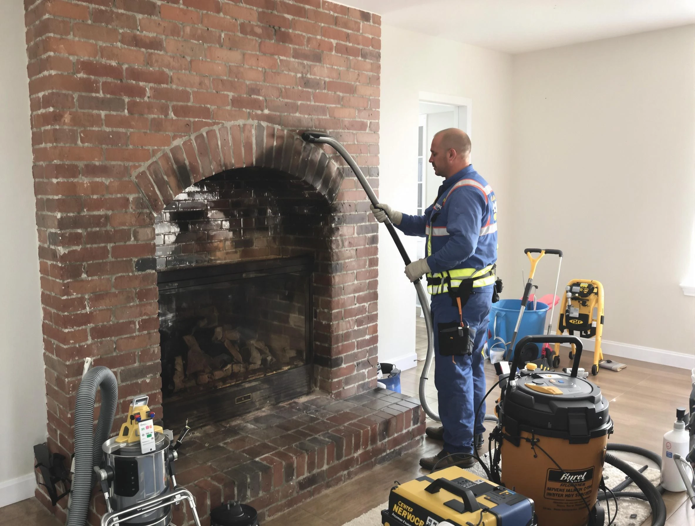 Woburn Chimney Sweep expert performing detailed chimney sweep in Woburn, MA